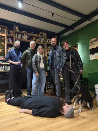 Vedení klubu: zleva Vladimír Zikmund, Jiří Langpaul, Julie Vernerová, Martin Svetlík, Milica Majstorović, ležící Václav Pruner. Foto: ADC Czech